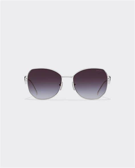 Gradient Smoky Gray Lenses Prada Symbole Sunglasses .